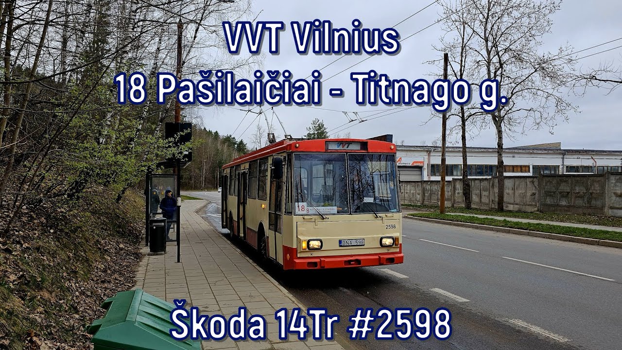 VVT Vilnius - linija 18, Škoda 14Tr #2598