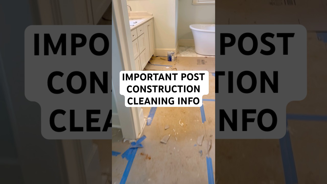 Post construction cleaning! What to use, pricing, and more! #constructioncleanup #postconstruction