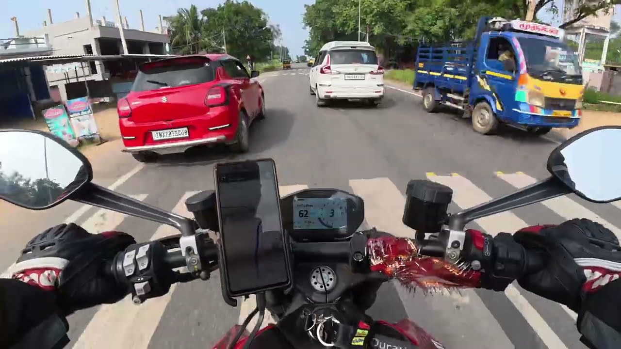 Kanyakumari to Tenkasi | Ducati Monster 937 Day 4 EP2 [RAW ONBOARD POV ASMR] 4K