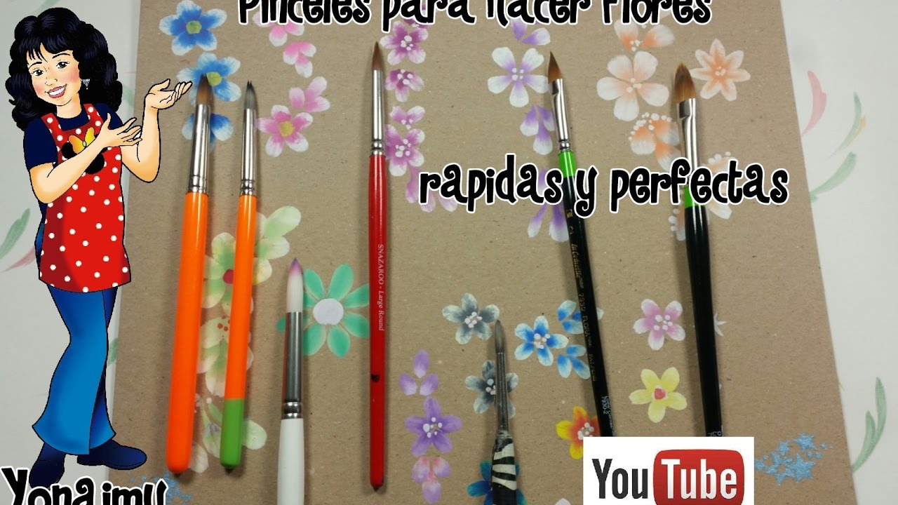 FLORES PERFECTAS  PARA PINTACARITAS CON DIFERENTES PINCELES.- PERFECT FLOWERS FOR FACE PAINTING.