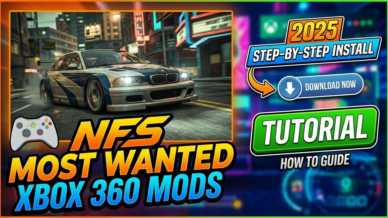 Как загрузить и установить NFS Most Wanted Xbox 360 Stuff Mod Pack (пошаговое руководство 2025 года)