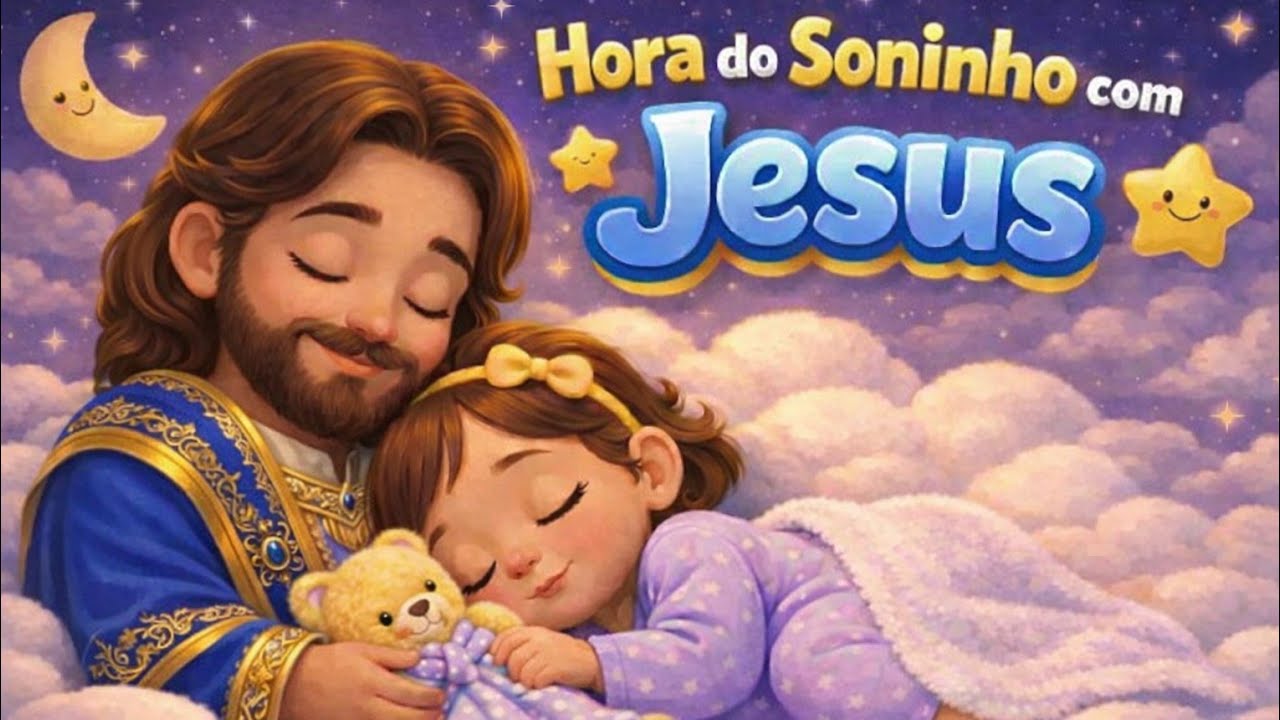 Canção de Ninar Cristã para Dormir a Noite Inteira | Soninho com Jesus – 1 Hora