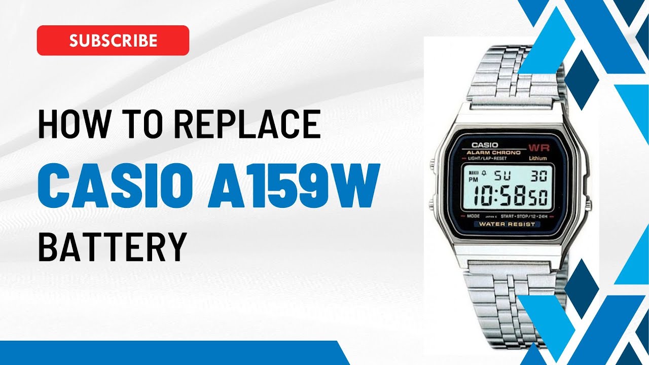 Vintage Casio A159W Watch Battery Replacement Guide: Very Easy Process - Anyone Can Do It!