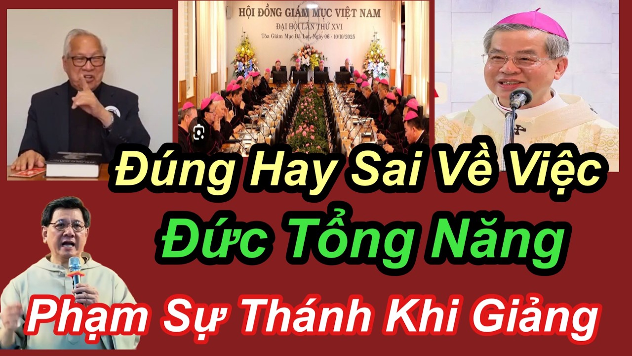 Đúng Hay Sai Về Việc Đức Tổng Năng Phạm Sự Thánh Khi Giảng - Cha Vũ Thế Toàn