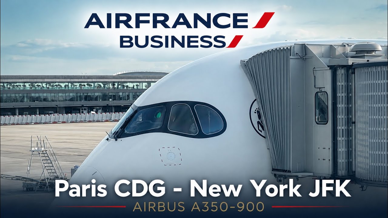🇫🇷 PARIS CDG - NEW YORK JFK 🇺🇸 AIR FRANCE Airbus A350 (BUSINESS) FLIGHT REPORT