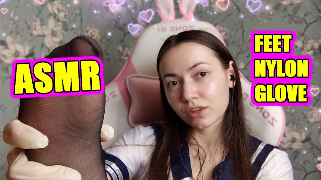 ASMR, feet, glove
