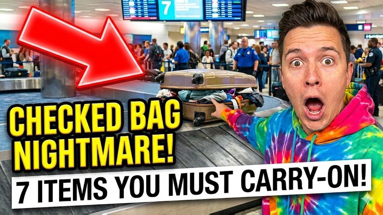 Checked Bag Nightmare： 7 Items You Must Keep With You