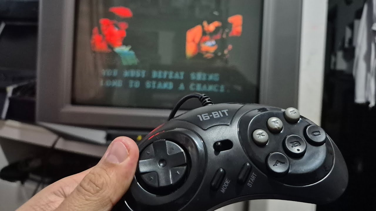 Controle  16 bit de  6 botões paralelo do mega drive review aliexpress