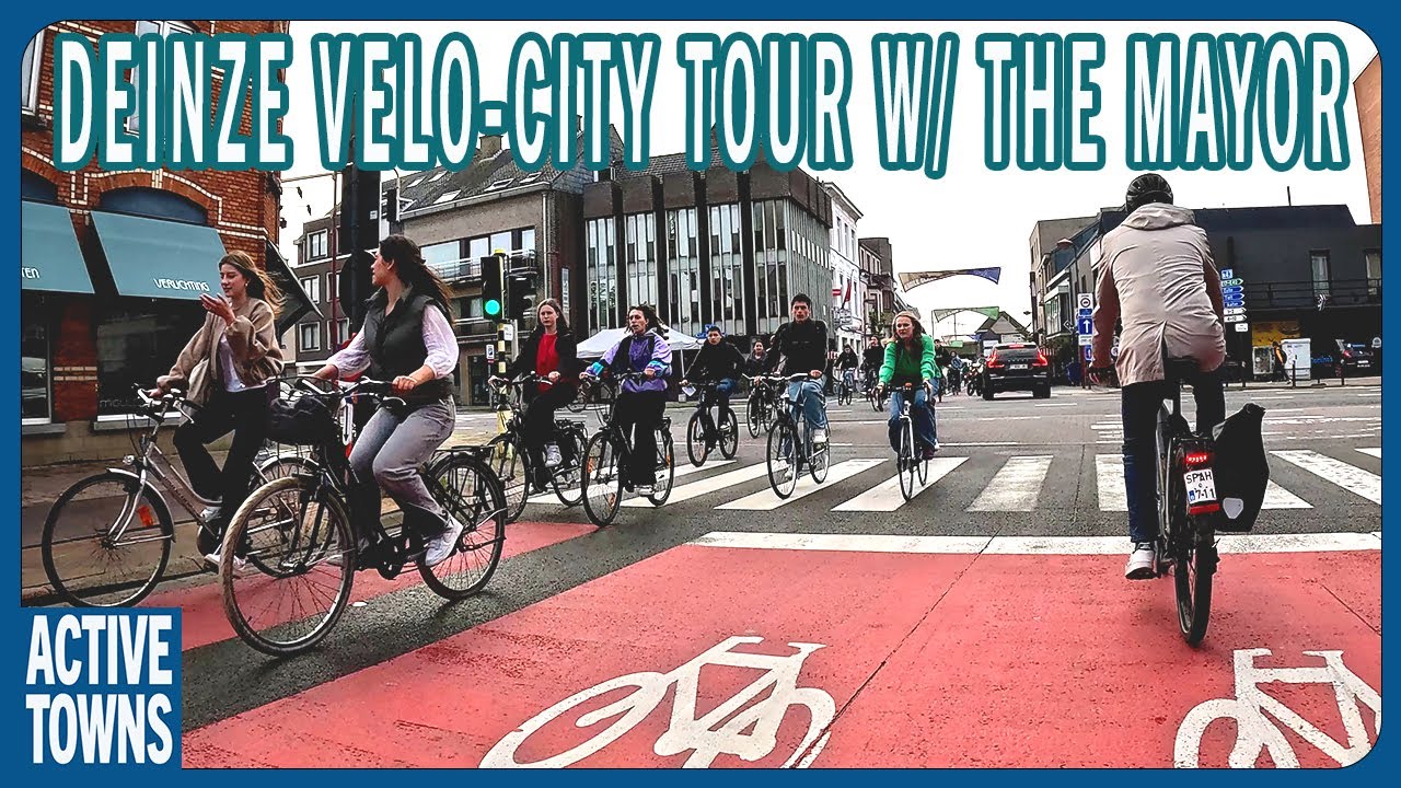 DEINZE: The Mayor provides a special bike tour of this cycle-friendly city (Velo-City Conference)