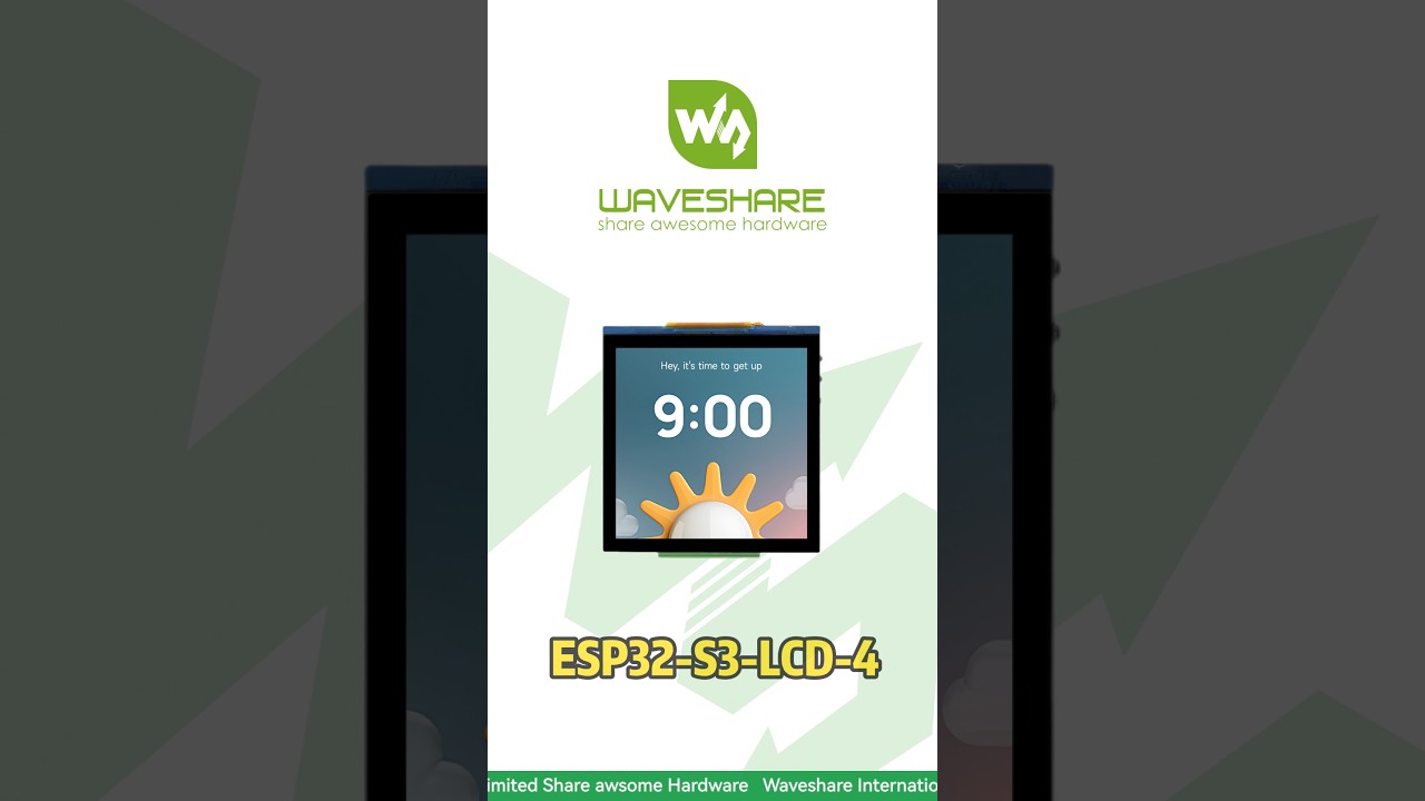 Waveshare ESP32-S3-LCD-4，run GUI programs such as LVGL，High-res 4