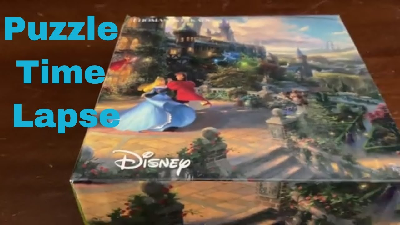 My Jigsaw Puzzle Wall Gets Bigger | Disney Thomas Kinkade Sleeping Beauty Time Lapse