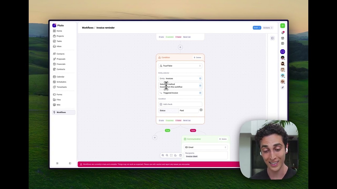 Automate all your workflows with Plutio