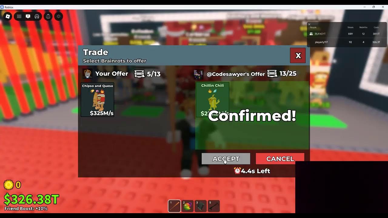 TRADING IN SAB (CERBRUS 1.4B)