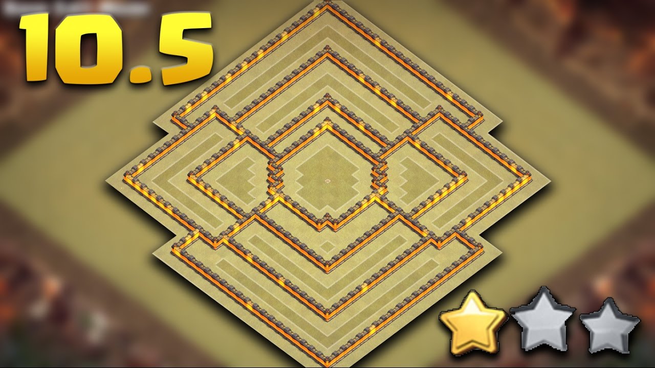 Town Hall 10.5 Anti Air War Base | TH10.5 (TH11 Extra Walls) Defense/Push Base | Clash Of Clans