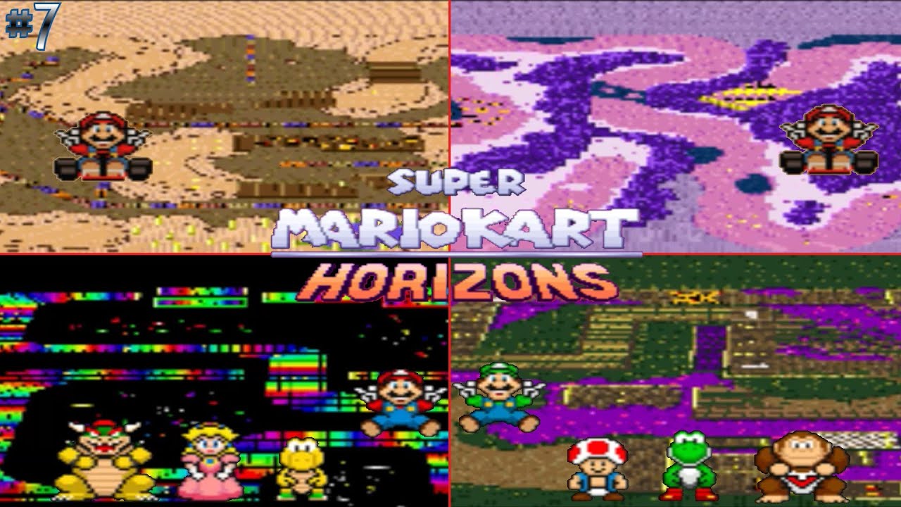 Super Mario Kart Horizons [ROMHACK] (no commentary) I #7 - 100cc HORiZON CUP RACE