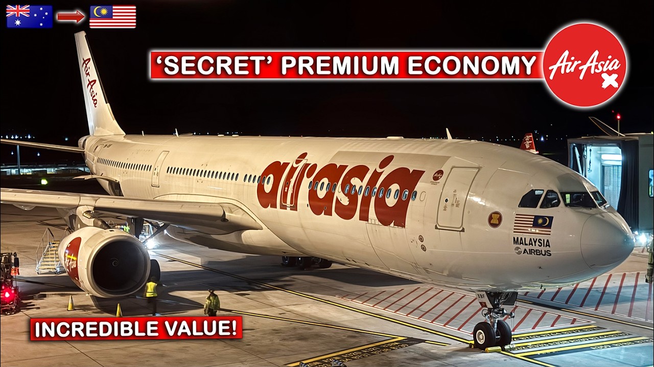 Flying AIRASIA X’s ‘SECRET’ PREMIUM ECONOMY | A330: Melbourne to KL