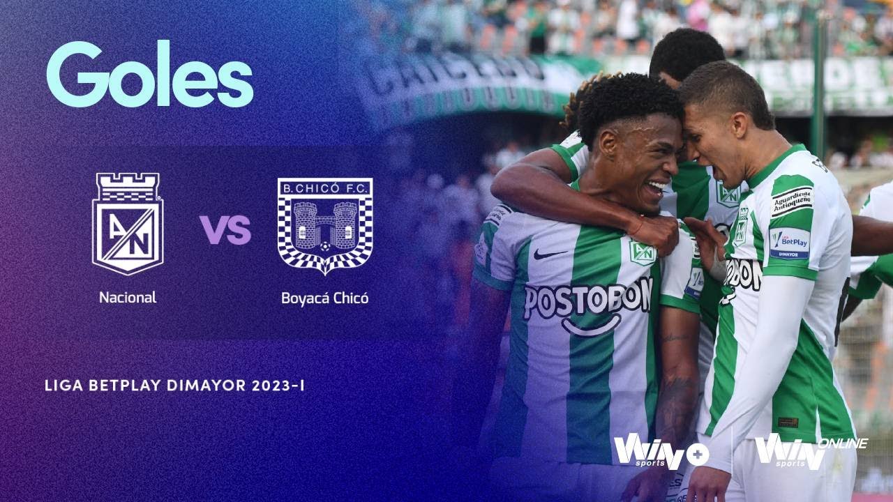 Nacional vs. Boyacá Chicó  (goles) | Liga BetPlay Dimayor 2023-I | Fecha 18