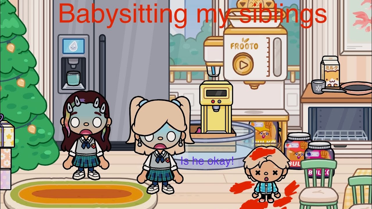 😧Babysitting my siblings☀️👒👯‍♀️✨🤩🦄