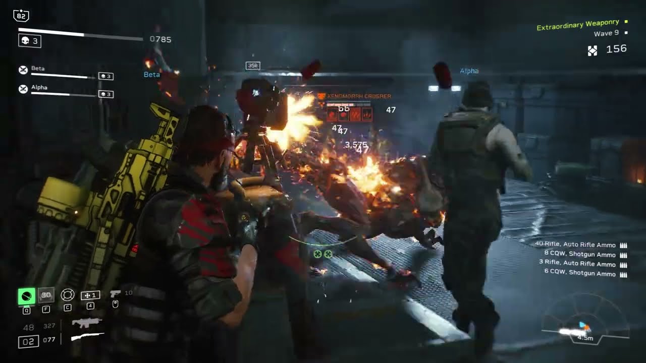 Aliens  Fireteam Elite  Horde Recon Solo Intense