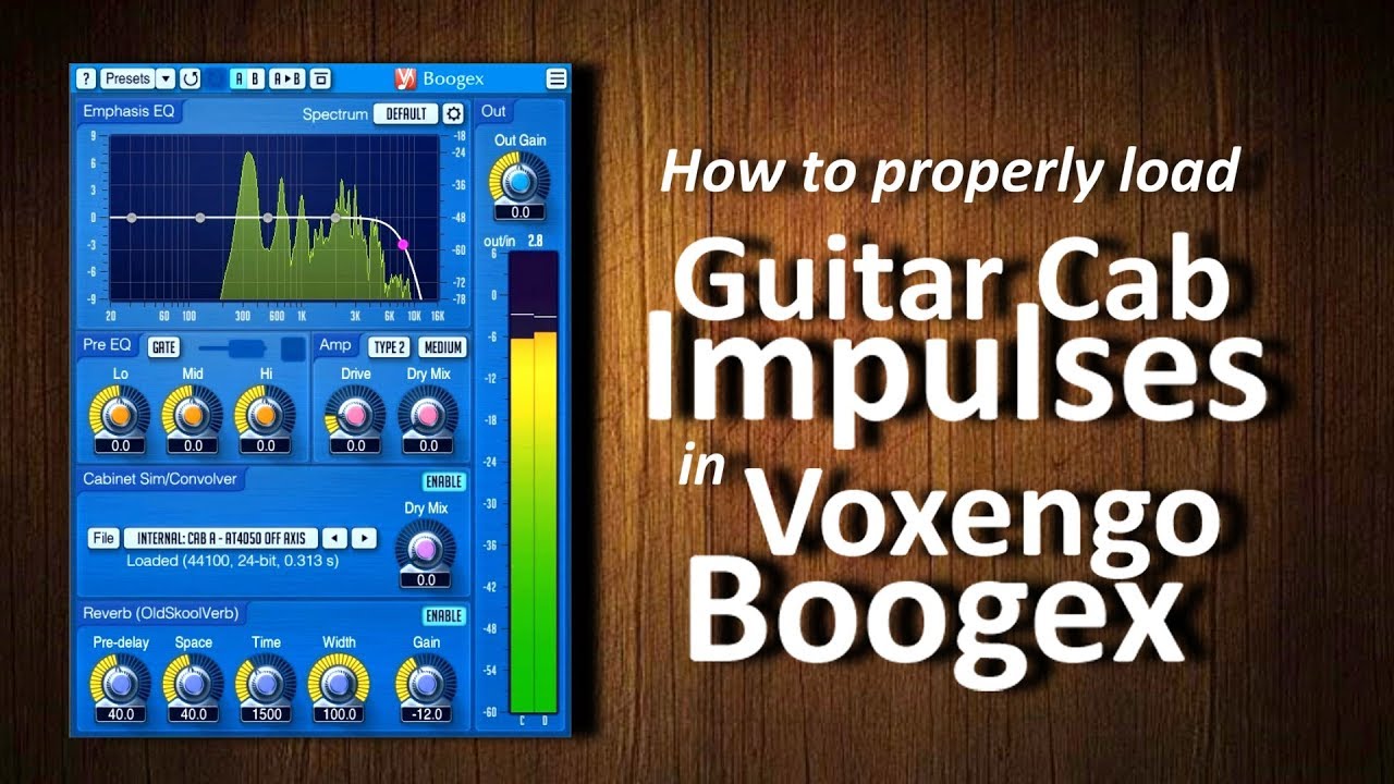 How to load Guitar Cab Impulses in Voxengo Boogex
