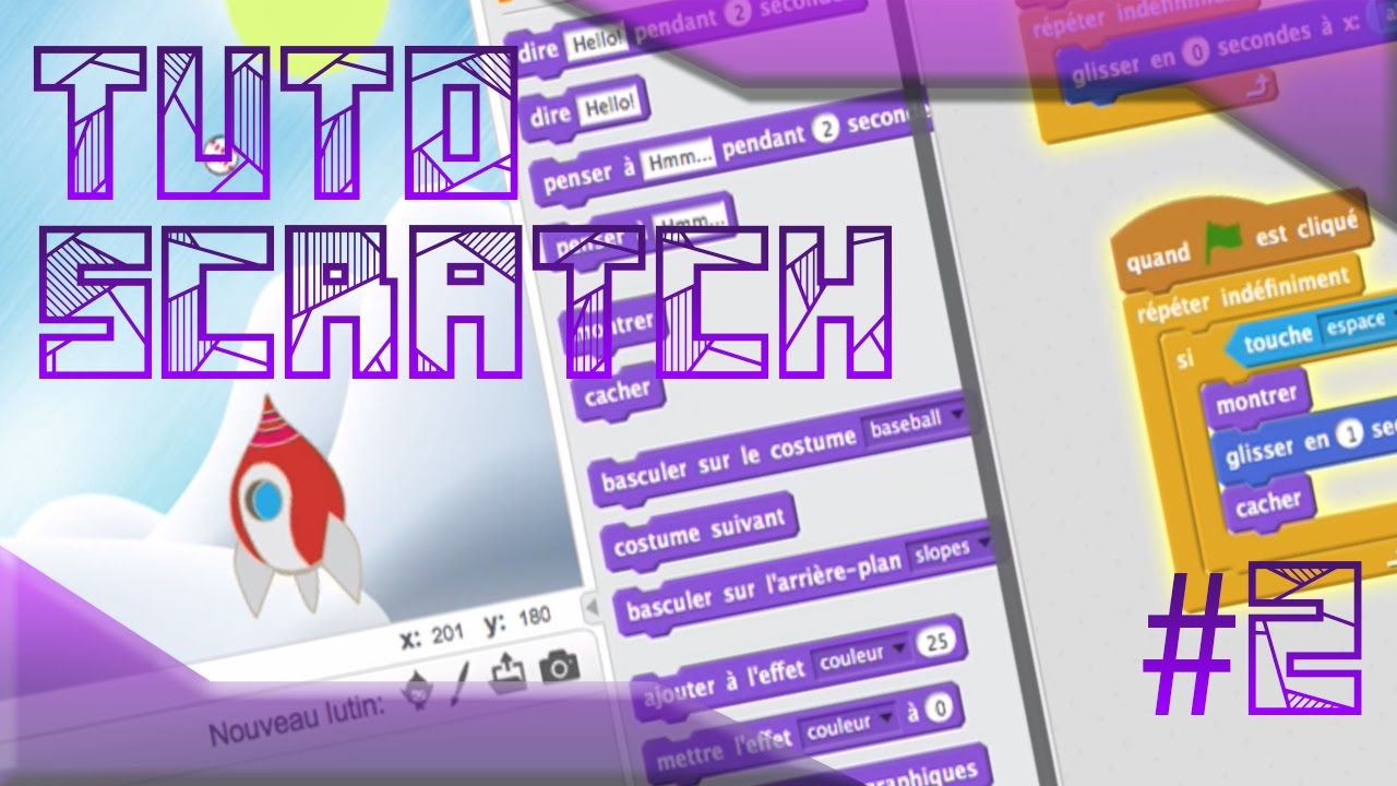 Comment faire tirer un personnage sur scratch - #2 TuTo Scratch