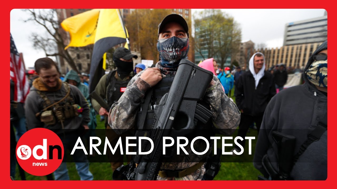 Armed Protestors Storm Inside Michigan Capitol Building to Demand End of Lockdown