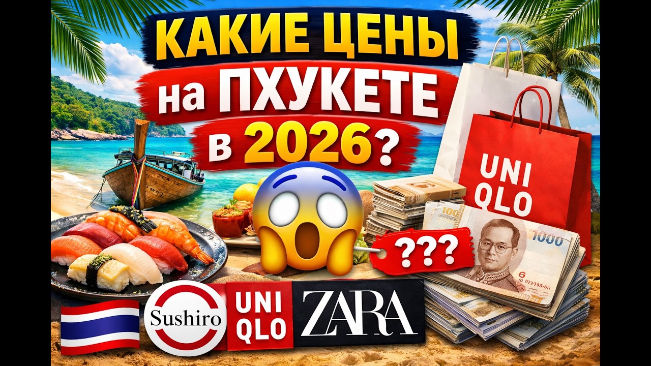 КАКИЕ ЦЕНЫ НА ПХУКЕТЕ В 2026? Sushiro, Uniqlo, Zara