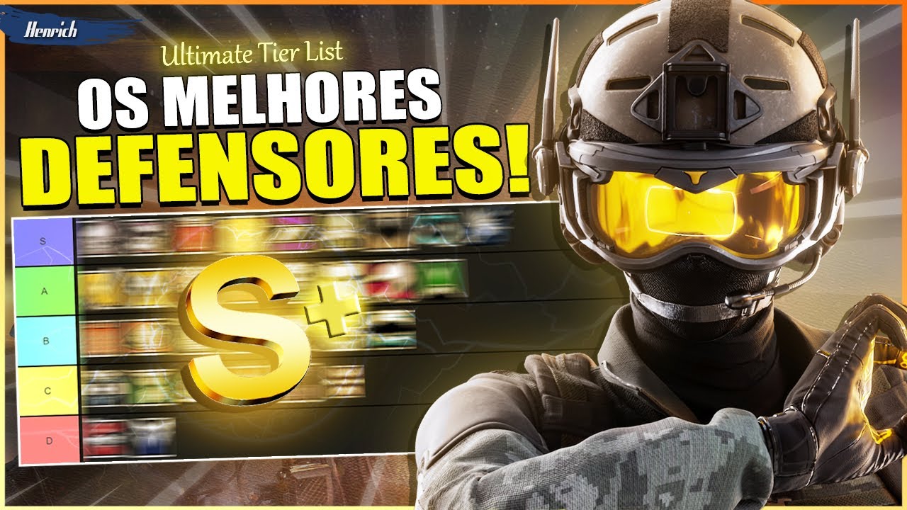 TIER LIST - OS MELHORES DEFENSORES DO RAINBOW SIX SIEGE (ATUALIZADO 2026)
