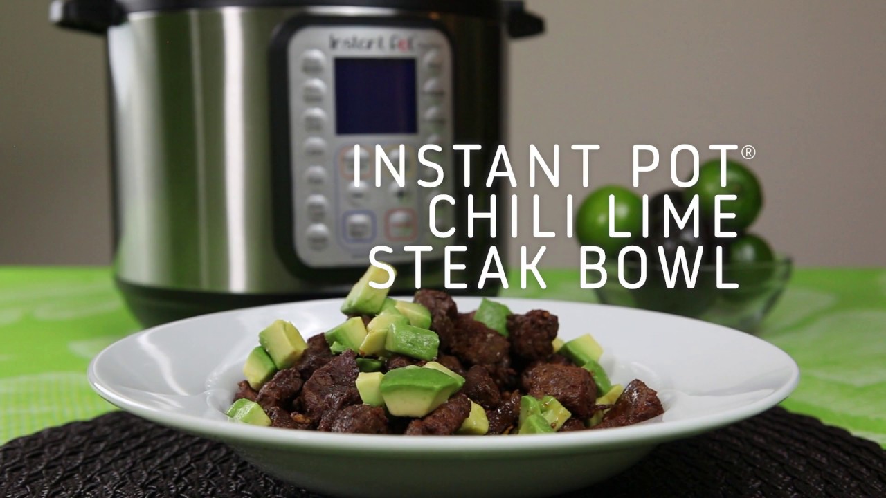 Instant Pot Chili Lime Steak Bowl