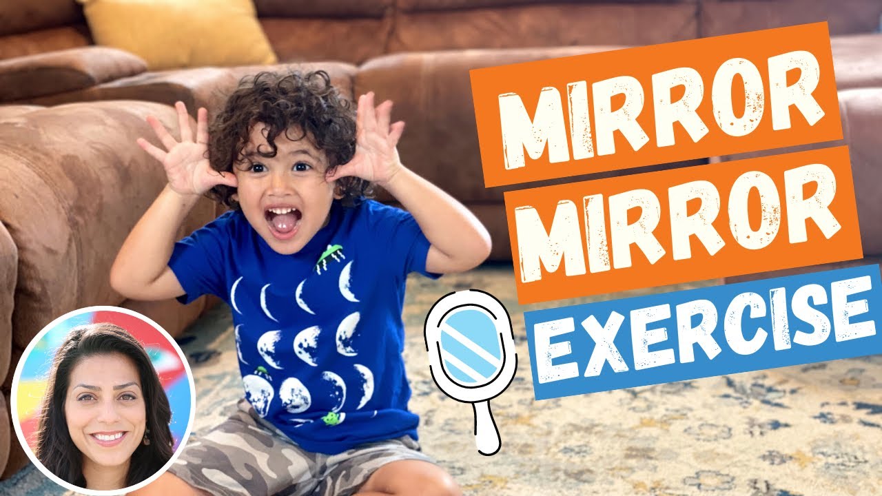 MIRROR MIRROR EXERCISE | Crossing Midline & Mirroring Activities | Preschool Home & Virtual Learning