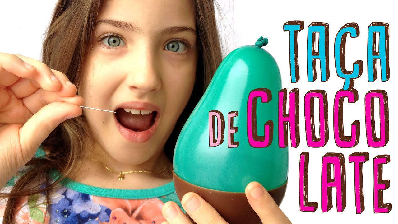 COMO FAZER TACINHA DE CHOCOLATE COM BALÃO? - Giulia Kids