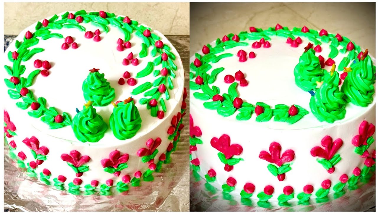 Christmas Cake Decorating ideas for Beginners। Easy Christmas Cake Design 2025। Cake Decoration।