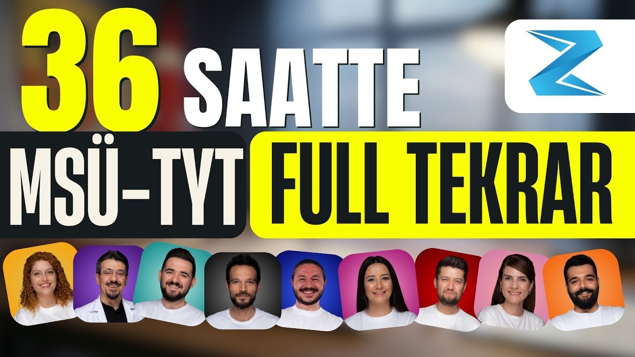 36 Saatte MS&Uuml; - TYT Full TEKRAR  - T&uuml;m Dersler - Zeduva