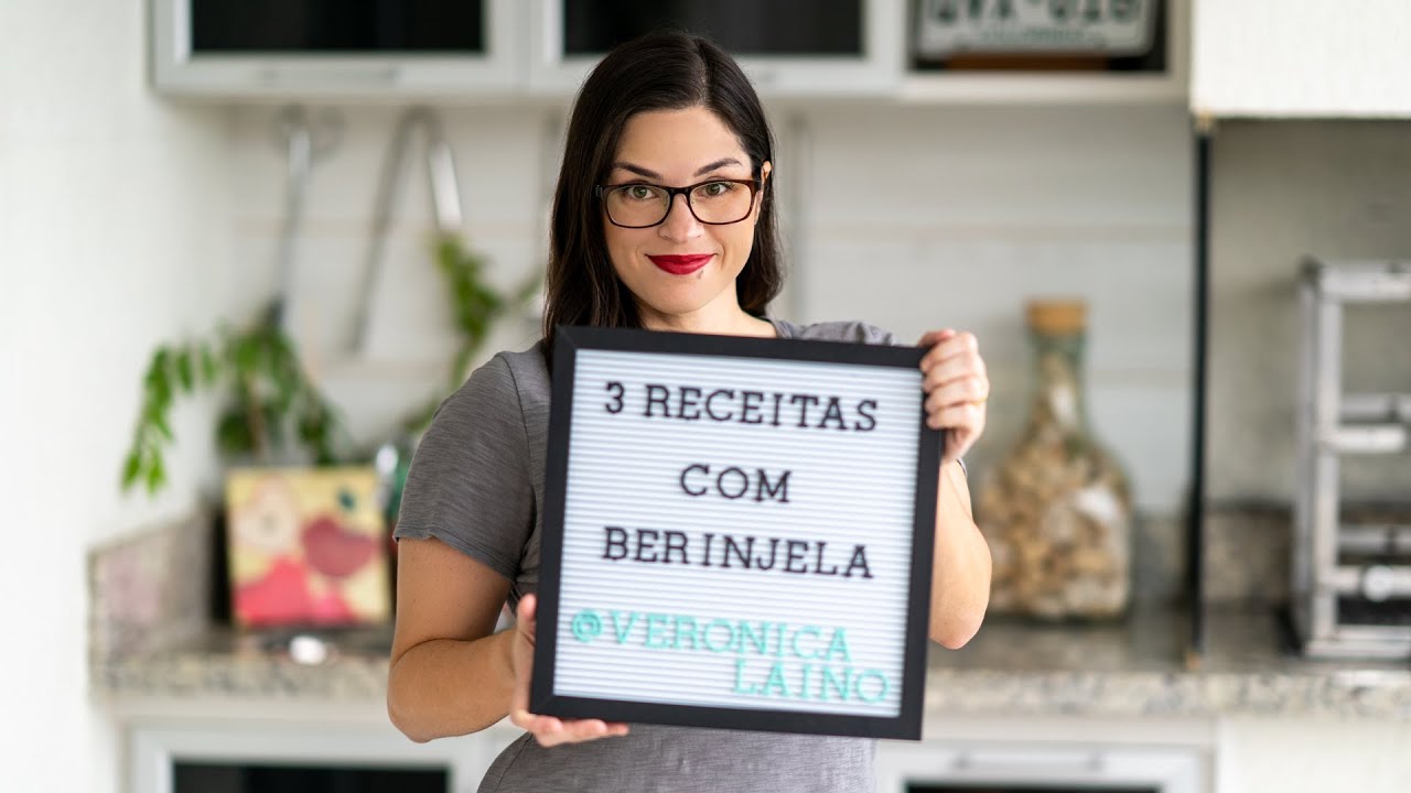 3 RECEITAS INCRÍVEIS COM BERINJELA: CONSERVA + PATÊ + LASANHA | Low Carb e rico em fibras