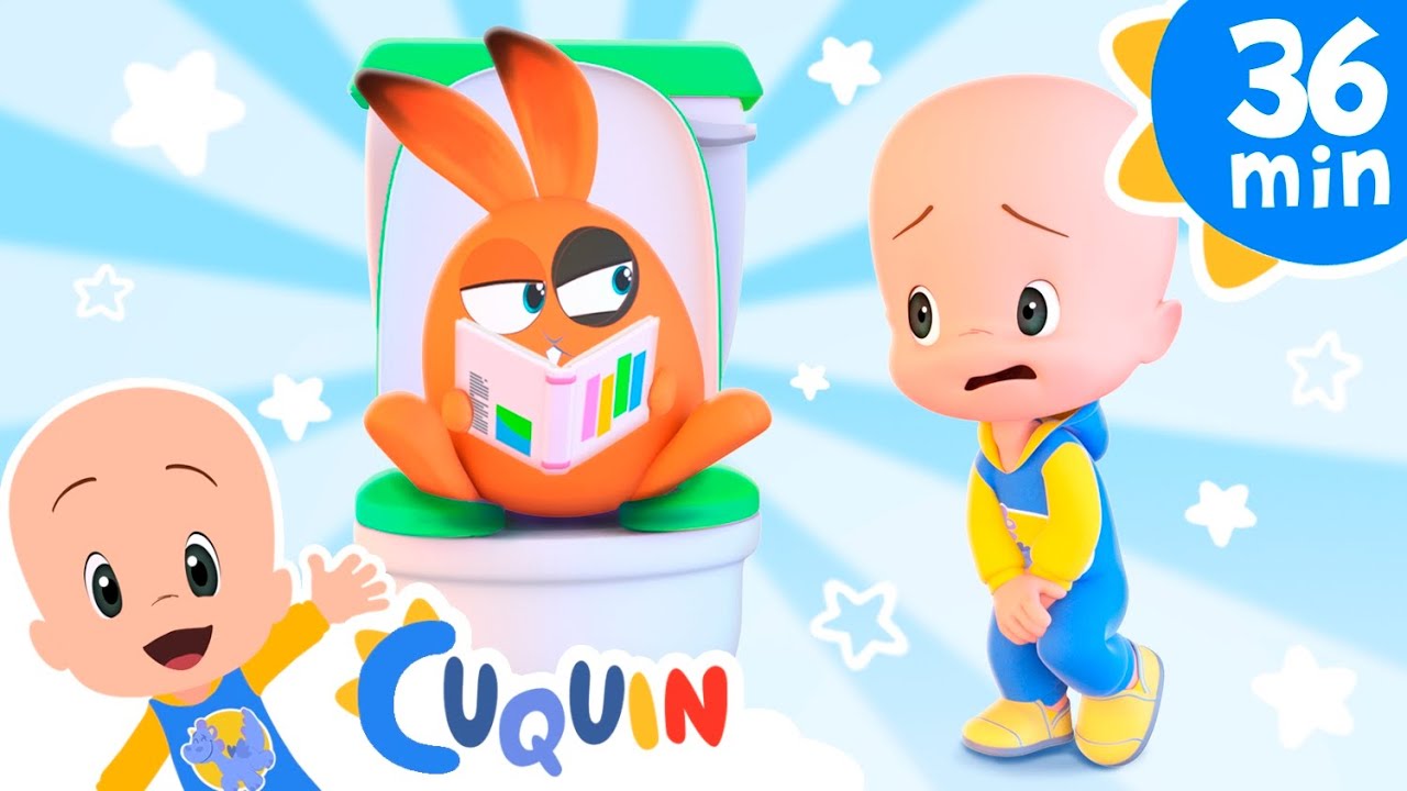 Toilet's surprise - Cleo & Cuquin Netflix episodes & Nursery Rhymes