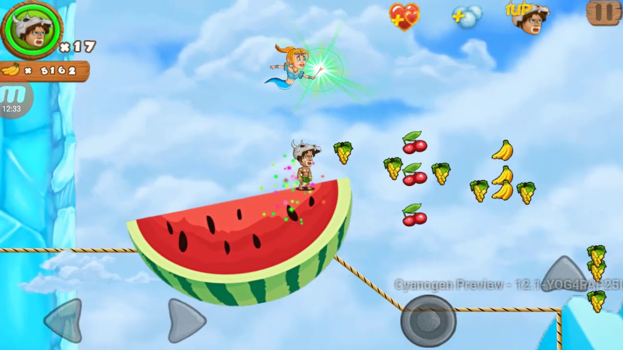 Супер платформер Jungle Adventures 2 - level 2-1 - 2-5 & SHARK BOSS