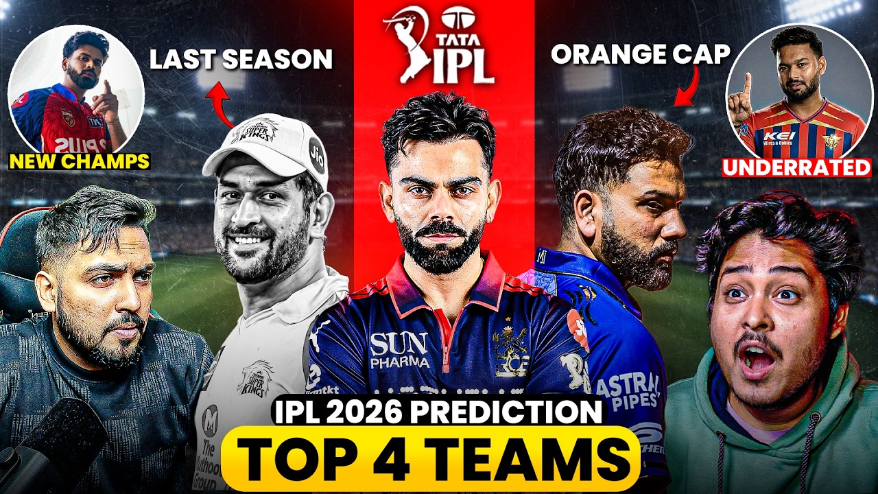 IPL 2026 Complete Prediction ✅ Top 4 Teams, Orange Cap, Purple Cap, Underdog Team & Emerging Player🔥