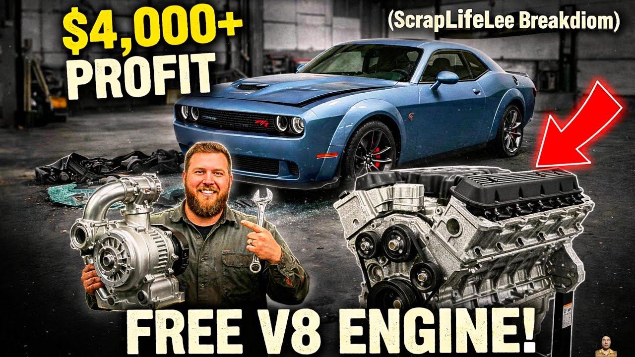 Is it still worth $12,000? Wrecked Scat Pack Part-Out by @LeeC  | $4k Profit & Free V8 Analysis