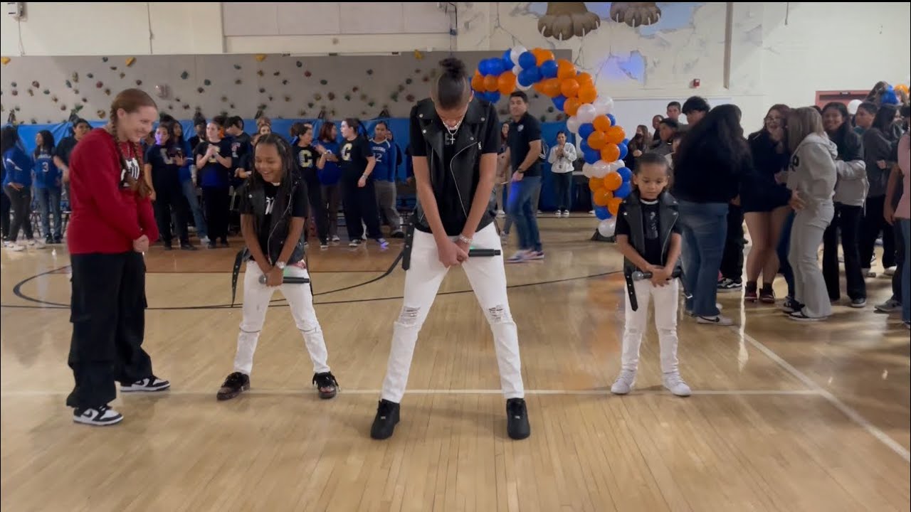 Omg the energy was crazy pep rally’s are lit 🔥 #hiphopstyle #hiphopjunkie #kidsdance #jasperboyz