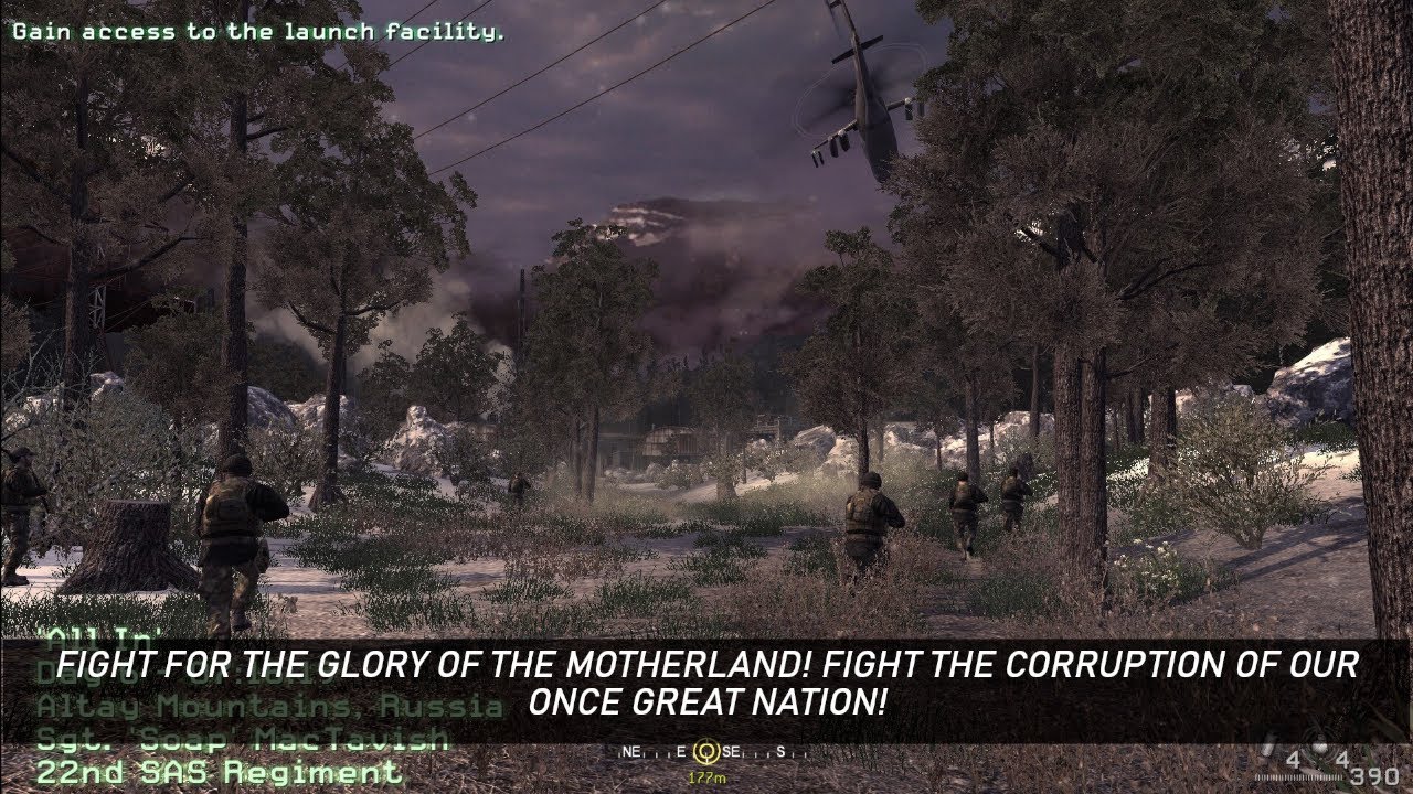 Call of Duty 4 - Unhinged Russian Officer (Audio)