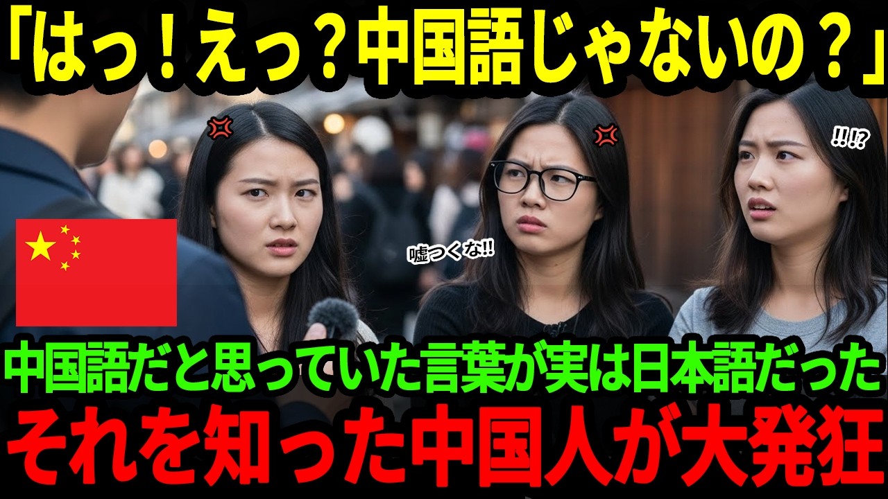 【海外の反応】「はっ！え？中国語だよね！！」ある漢字が中国語だと思っていた中国人が日本語だと知り発狂した理由