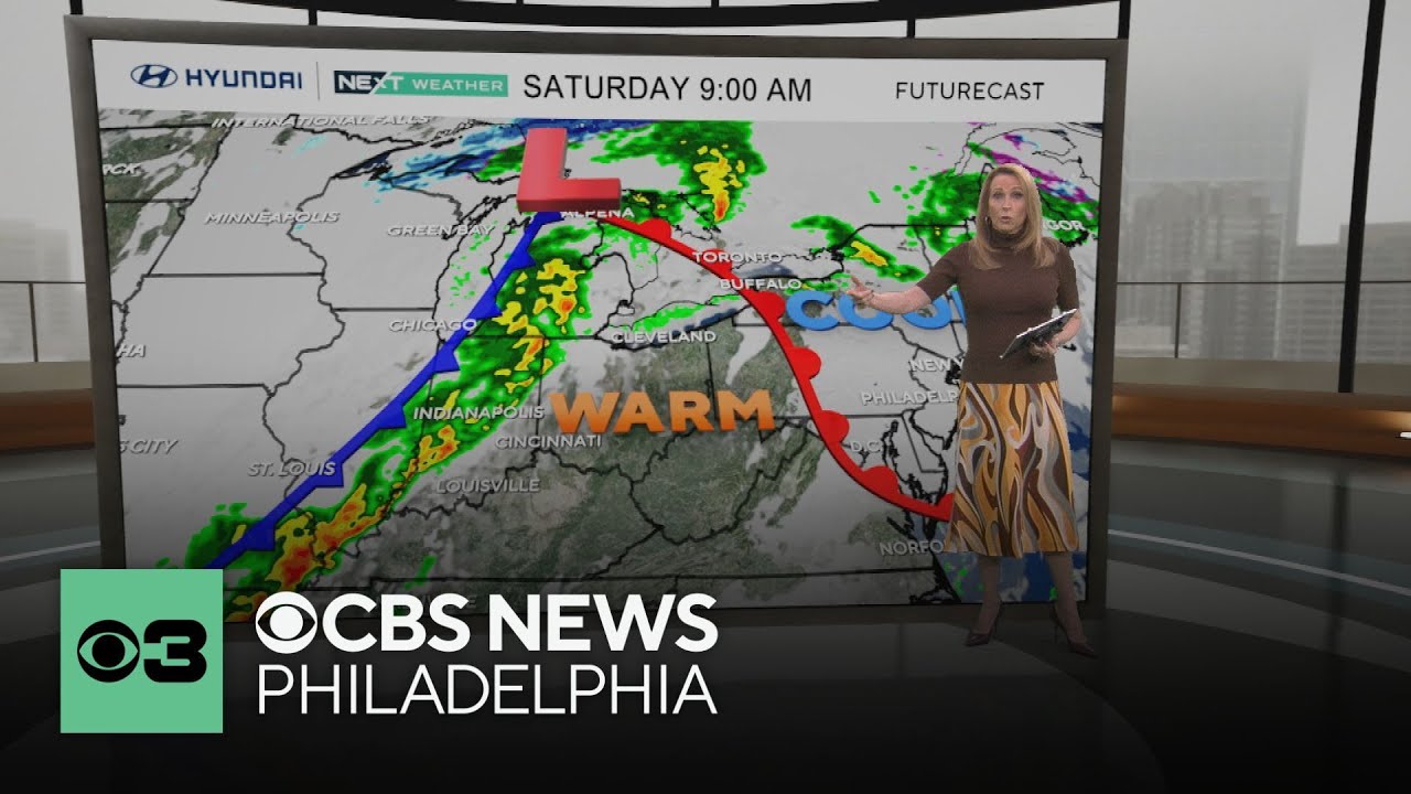 Damp Saturday around Philadelphia area; warming up to near 60 overnight as clocks spring forward
