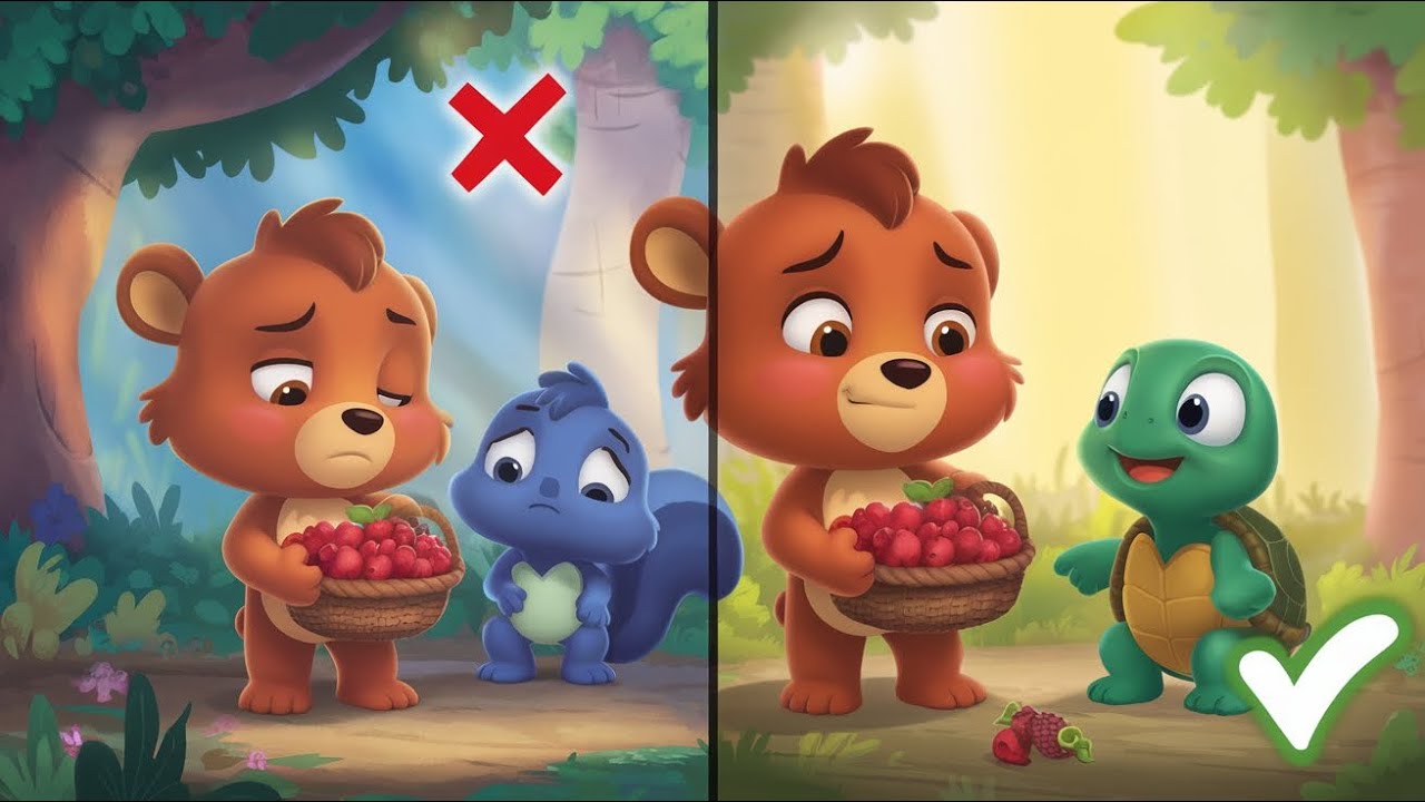 The Kindness Test! 🐻 Benny Learns a Big Lesson About Sharing | Christian Kids Story