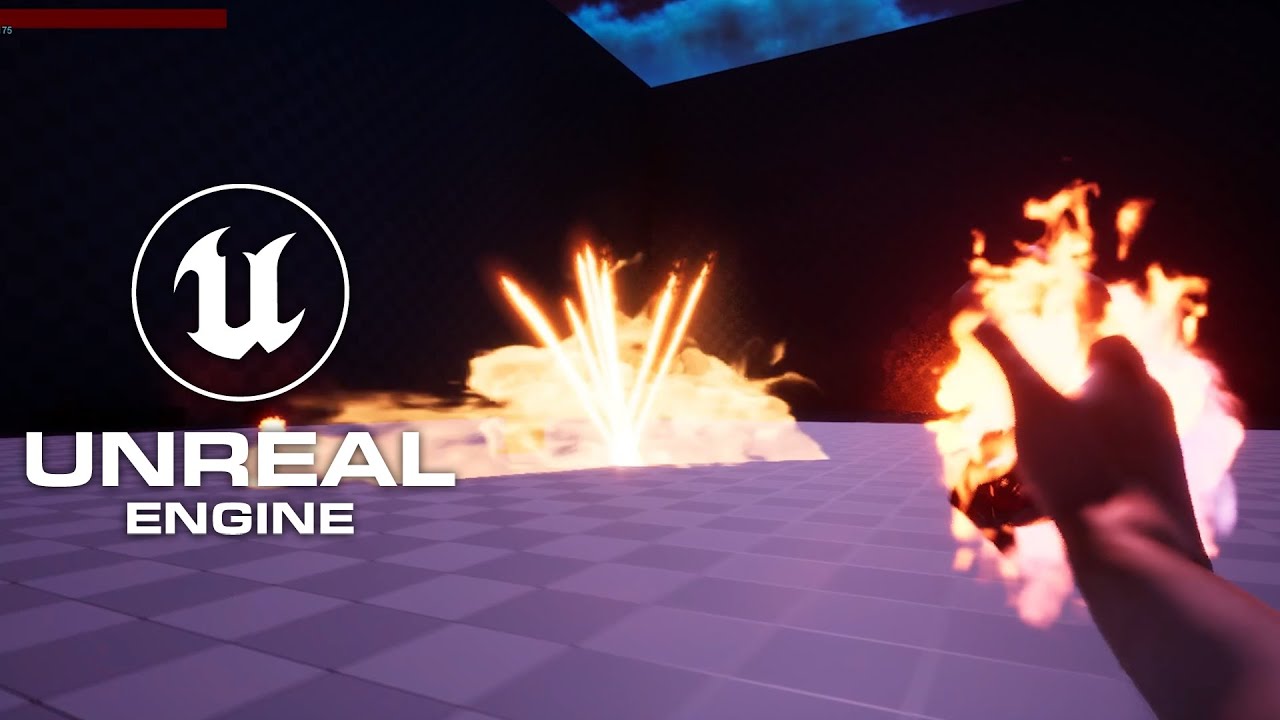 Unreal Engine 5 First Person Magic Fireball Upgrade With Radial Damage | UE5