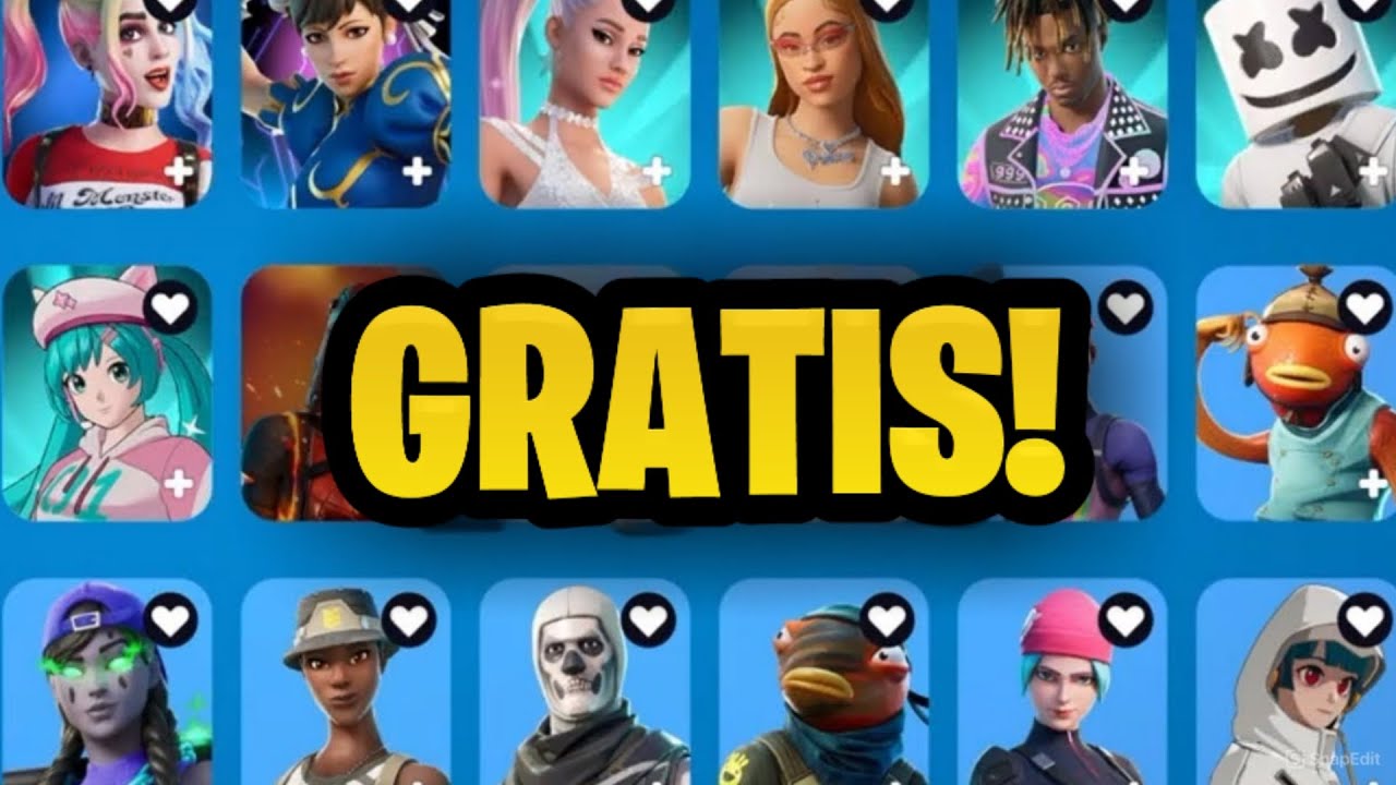 COMO PEGAR MUITAS SKINS GRÁTIS AGORA no FORTNITE! + DE 14 SKINS DA EPIC PARA TODOS! PS4/PS5/PC/XBOX