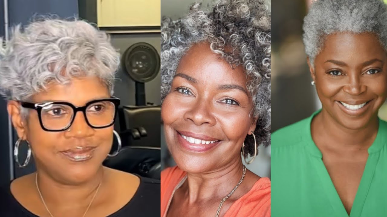 Best Gray Short Haircuts And Hairstyles For Black Women Over 50 | Elegant and Timeless Look!