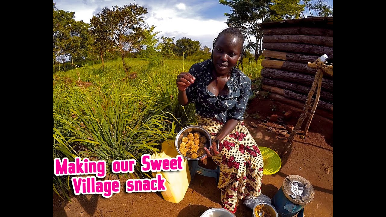 Making Our Sweetest Village Snacks//Simsim Balls//African Village Girl's Life
