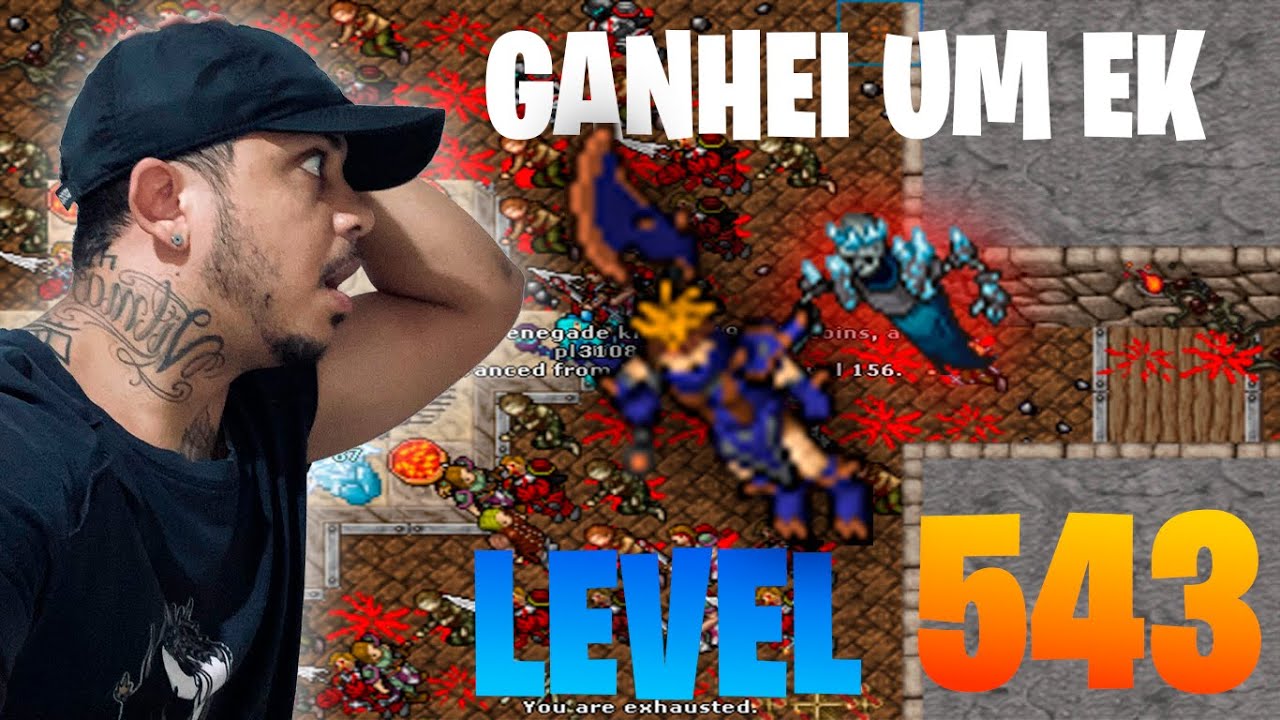 Ganhamos um EK LEVEL - 543 No Tibia GLOBAL !!!  #tibiaglobal #tibia
