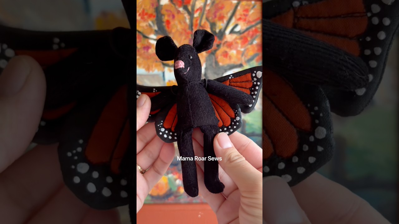 Day 22: making tiny costumes every day &mdash; quilted butterfly wings