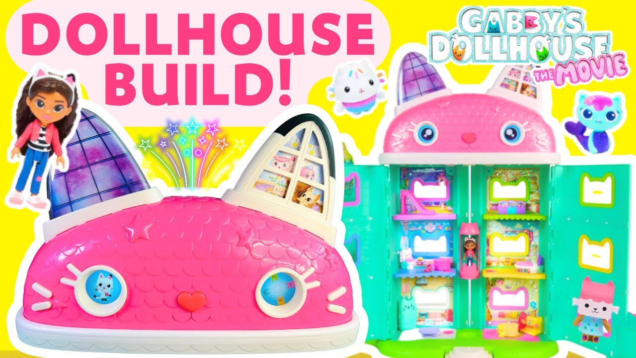 GABBY’S Dollhouse The Movie Toys Unboxing Meow-Mazing Interactive Dollhouse